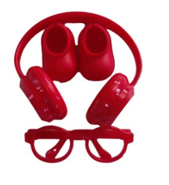 Labubu Headphones & Glasses Pack + Free Shoes